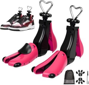 accessire2.1 2 Pièces Embauchoir Chaussures Homme Femme - Élargisseur Chaussure 4 Directions Embauchoirs Largeur et Longueur Réglables pour Chaussures Trop Étroites Convient à Toutes les Pointures