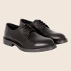 Derbies gomme cuir noir