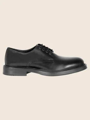 Derbies gomme cuir noir