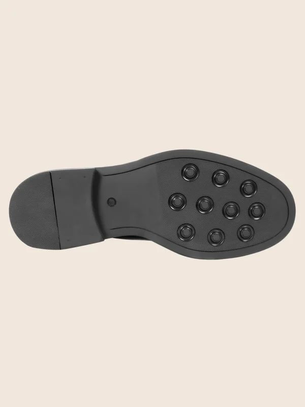 Derbies gomme cuir noir