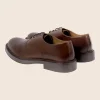 Derbies gomme cuir marron
