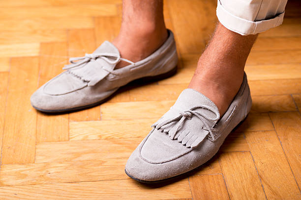 Man's style, moccasins shoes Daim Penny Loafers Mocassin Slippers